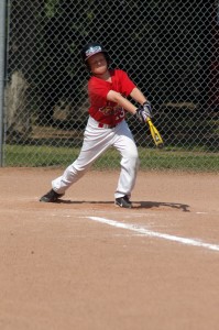 peewee baseball hit
