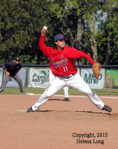 Francis Kiefer, pitching for Unity