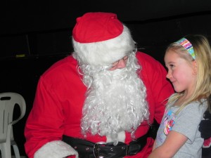 Santa Claus and fan