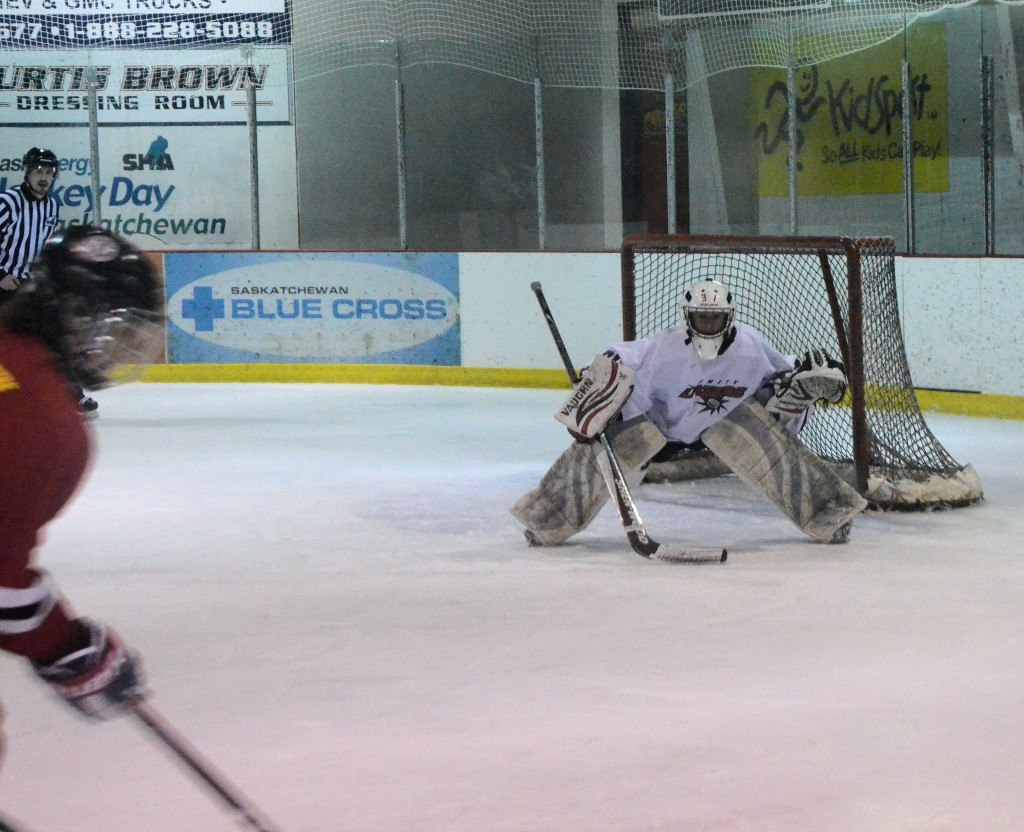 bantams - alone in goal
