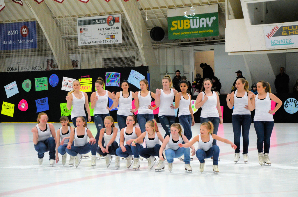teenage girls figure skating