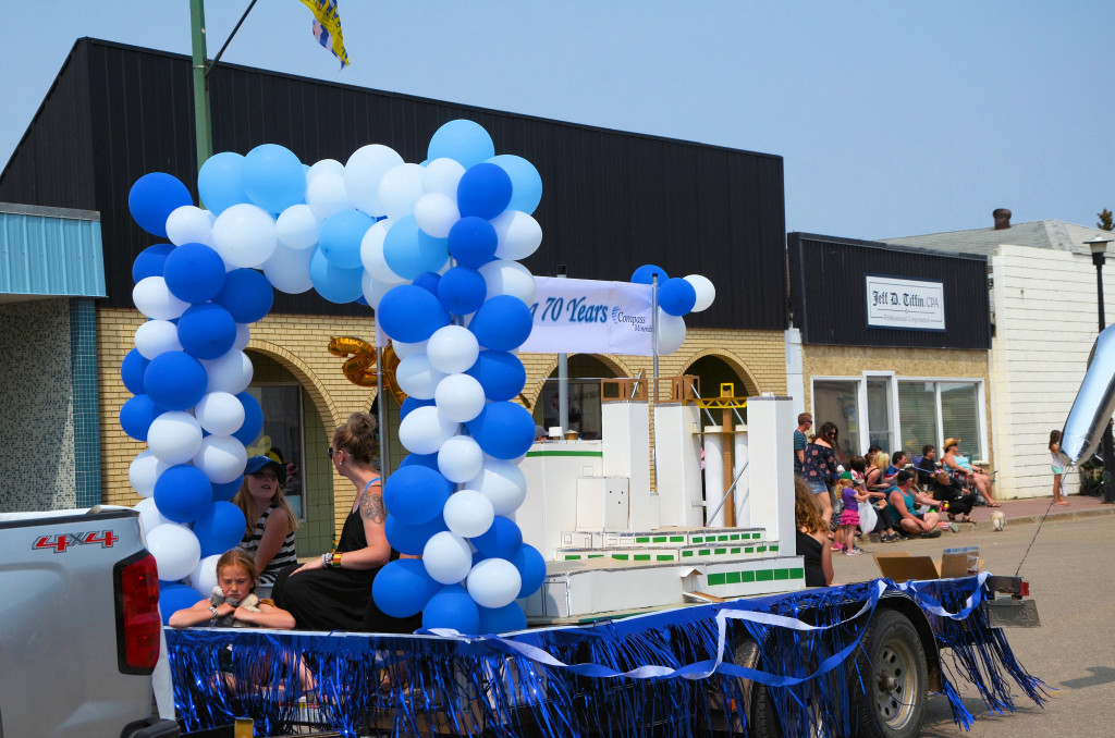 Wade Rutherford's scale recreation of the salt plant garnered Compass Minerals the Best Commercial Float award.