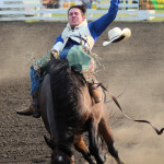 4993 bronc rider loses hat